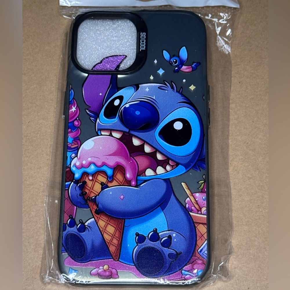 iPhone 15 Stitch Ice Cream Phone Case